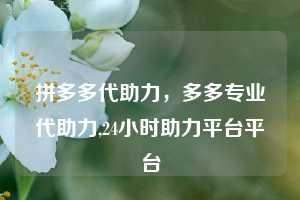 拼多多代助力，多多专业代助力,24小时助力平台平台  拼多多代助力 拼多多助力 拼多多助力平台网站 拼多多刷助力平台网站 拼多多助力平台网站在线刷 拼多多助力平台 第1张