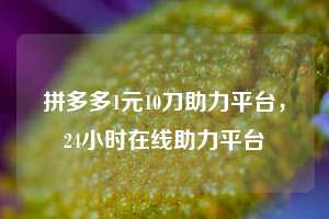 拼多多1元10刀助力平台，24小时在线助力平台  拼多多1元10刀助力平台 拼多多助力 拼多多助力平台网站 拼多多刷助力平台网站 拼多多助力平台网站在线刷 拼多多助力平台 第1张