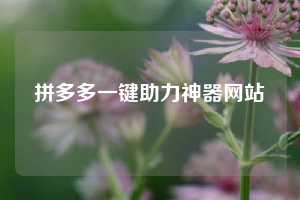 拼多多一键助力神器网站  拼多多助力 拼多多助力网站 拼多多刷助力网站 拼多多助力网站在线刷 拼多多助力平台 第1张