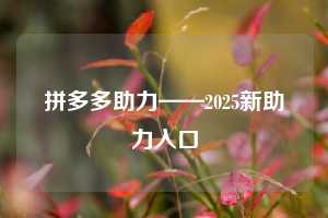 拼多多助力——2025新助力入口  拼多多助力 拼多多助力网站 拼多多刷助力网站 拼多多助力网站在线刷 拼多多助力平台 第1张