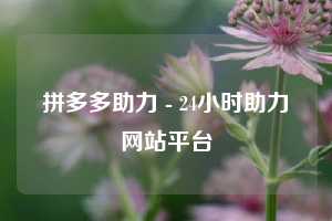 拼多多助力 - 24小时助力网站平台  拼多多助力网站 拼多多刷助力网站 拼多多助力网站在线刷 拼多多助力平台 第1张